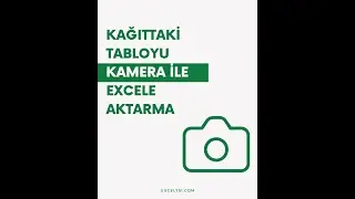 Exporting a Table on Paper to Excel with Camera | EXCEL 751 | 