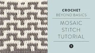 How to Crochet Mosaic Stitch Step-by-Step Tutorial