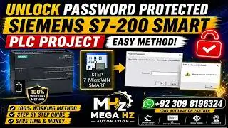 Siemens S7-200 SMART PLC Password Unlock | Open Protected STEP7 MicroWIN SMART Project 100% Working