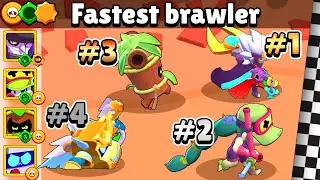 THE FASTEST BRAWLER | With SUPER & HYPERCHARGE, STAR, GADGET | Brawl Stars