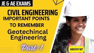 Important Points To Remember| Geotechnical Engineering| Civil Engineering Competitive Examinations