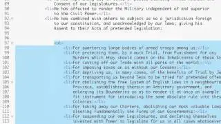 Nesting sublists in Brackets with Emmet