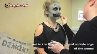 Zombie make-up tutorial.