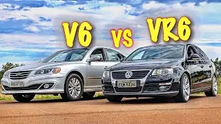 PASSAT VR6 VS HYUNDAI AZERA V6!! O DUELO MAIS ESPERADO VR6 VS V6!!