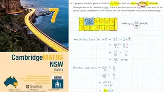 How to answer Q14 of Exercise 6G of the Cambridge Year 7 Textbook