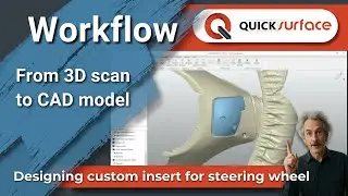 Workflow: Designing custom insert for steering wheel | QUICKSURFACE