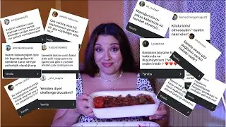 İSKENDER EŞLİĞİNDE SORU CEVAP MUKBANG (Zayıflama Challenge Olacak Mı? Tüp Bebek 👶🏻) #mukbang