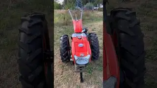 The MTZ walk-behind tractor is fucked by the ZimAni Kubota RT140 