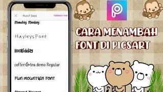 CARA MENAMBAH KOLEKSI FONT DI APLIKASI PICSART💫