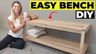 YOU Can BUILD This Stylish White Oak Bench // DIY Woodworking