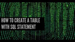 How to Create a Table with SQL Statement In Urdu / Hindi - Learncodeweb