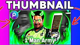 Cricket Thumbnail kaise banaye | Cricket Thumbnail Editing PicsArt | like @Lightning_Edits_