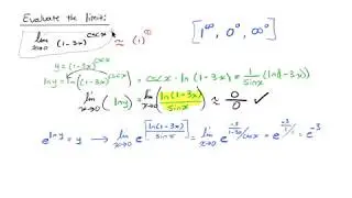 Calculus I: L'Hospital's Rule with Natural Logarithms