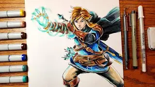 Drawing Link | The Legend of Zelda: Tears of the Kingdom (Art by Isaac)