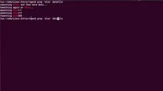 M07T1.2 - Intro to Linux - Regular Expressions - grep