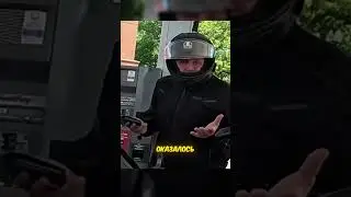 Kind Biker helps stranded driver with gas! ⛽🏍️