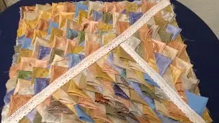 Triangle in the product. (corners) Rug, pillow, cape