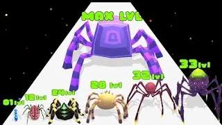 INSECT EVOLUTION RUN 3D Level Up Spider Merge