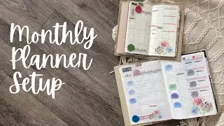 MONTHLY PLANNER SETUP // Hobonichi Cousin & Hobonichi Weeks