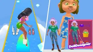 Doll Designer 👗👸👗 All Levels Gameplay Trailer Android, iOS DD1GP4