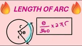 IGCSE Maths - How to find the Length of Arc of a Circle (Circles Part 4)