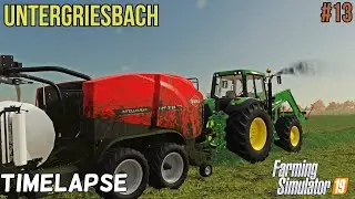 Buying new Tractor! Making Silage Bales - FS19 Timelapse with Seasons in Untergriesbach #13