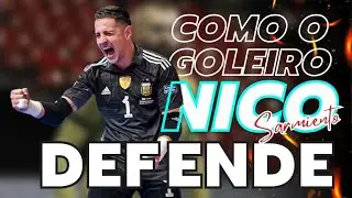 Aprenda como o Goleiro Nicolás Sarmiento defende no gol #futsal #goleiro #gk by @petricfutsal