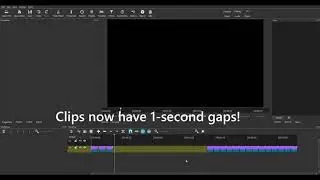 Automatically add a one-second gap to all your video clips in SHOTCUT - using Auto HotKey