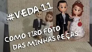 Como tiro foto das peças em biscuit 