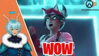 OVERWATCH NOOB REACTS TO OVERWATCH 2 KIRIKO CINEMATIC!