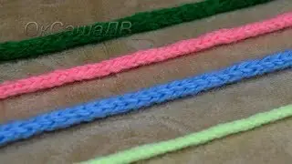 A hollow I-cord made from three loops, knitted with Oksana Valerievna.