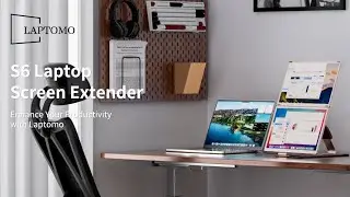 Laptop Screen Extender Monitor Portable, 15.6'' Dual Screen Monitor for Laptop Plug and Play