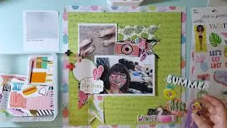 #30dscbl15 Day 23 Process Video | "It's a Flip Flops Kind of Day" | Using Hobby Lobby and Dear Lizzy