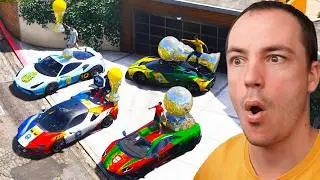 ROBANDO los COCHES del MUNDIAL 2026 en GTA 5! 🚗⚽ (Mods)