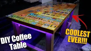 Building the COOLEST Coffee Table for my Garage - Pokemon vs. Yu-Gi-Oh!