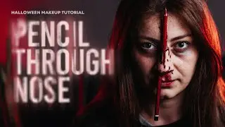 Tutorial | Pencil Through Nose SFX Makeup Under 2 Minute!
