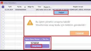 Logodaki Herhangi Bir İşleme Şifre Koyma