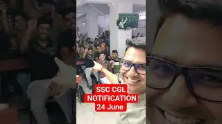 SSC CGL Notification 24 June 🥰 #ssc #cgl #notification #inspector #sandeep #sharma #shorts