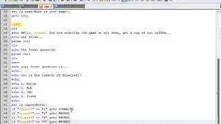How to make a game using Notepad! (Code in Description!)