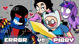 If PIBBY CORRUPTED Met ERROR SANS (FnF Animation as UNDERTALE)