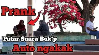 PRANK PUTAR SUARA BOK*P || AUTO NGAKAK