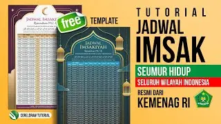 Tutorial JADWAL IMSAKIYAH Seumur Hidup & se-Wil. Indonesia - CorelDraw and Ms. Excel 