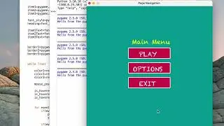 14-Create menu in pygame(part-3)|Navigation menu in pygame continue| dare to program
