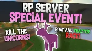 Unturned! Rp Special Event! Kill The Unicorns! Boat Race!