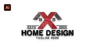 Home Logo Design - Illustrator Logo Design Tutorial - Adobe Illustrator cc