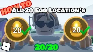 All 20 Egg Location's in Realistic Hand RP (ROBLOX)