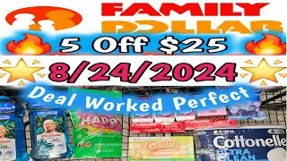 8/24/2024 🔥🌟Family Dollar Couponing this Week | #5off25 #familydollar ##extremecouponing