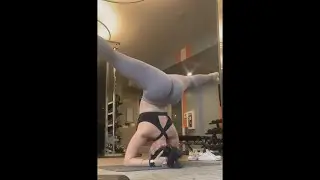 Yoga at Gym, Supported Headstand