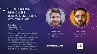The Technology Behind Web3: Live Coding with Tableland