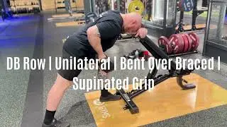 Exercise Database | DB Row | Unilateral | Bent Over Braced | Supinated Grip